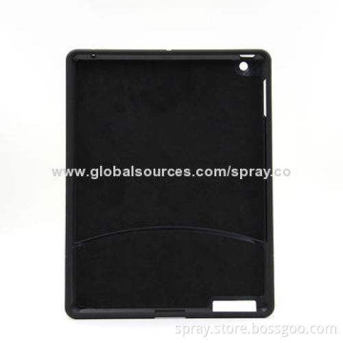 Rubber Coated PC Cases for iPad 2, 3, Designed with Two Interlocking Pieces for Easy Installation
